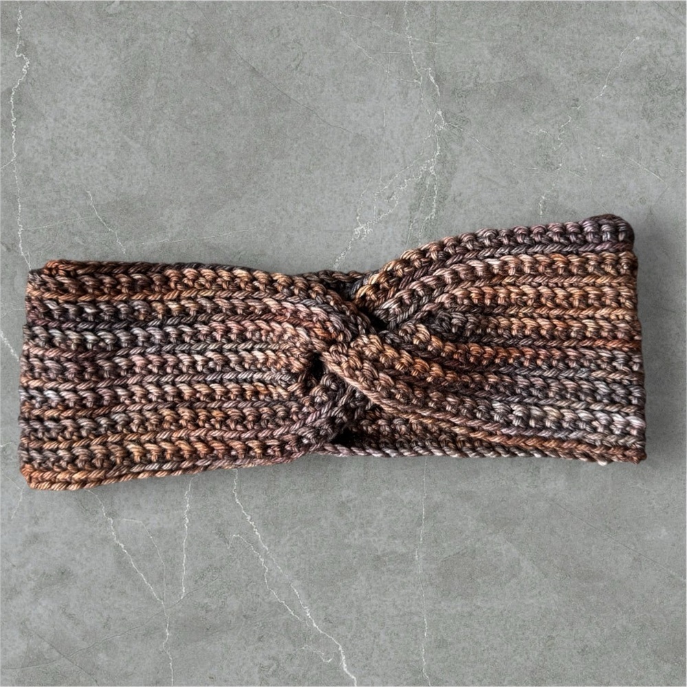2 for $30  | Chic Twisted Knit Headband in Brown and Gray